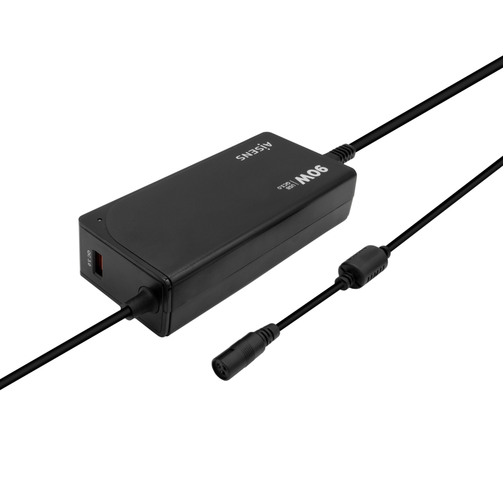 Carregador Automtico Aisens para Porttil com 12 Conectores + USB-A QC.3.0 2